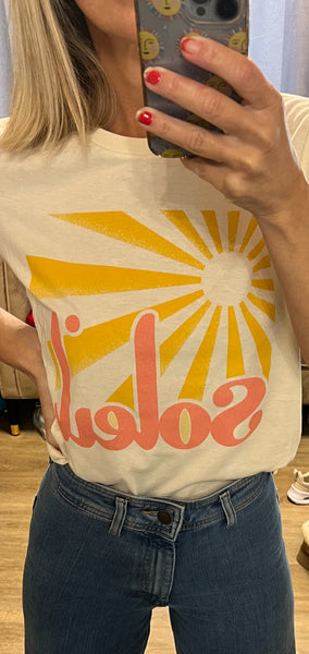 SOLEIL TEE SHIRT in Pink Lemonade