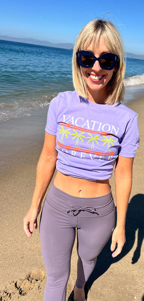 VACATION FOREVER TEE in Purple